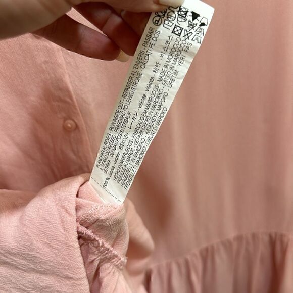 Pink Zara Top Ruffle Sleeve - Picture 6 of 6
